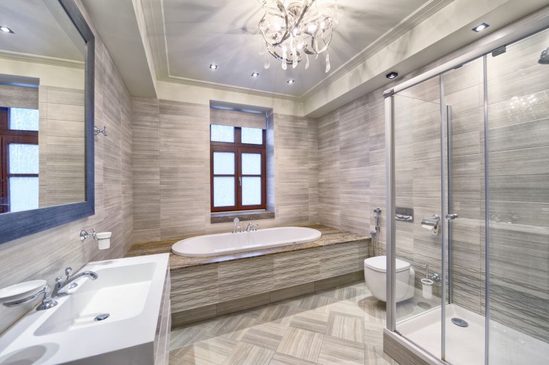 Luxury Bathroom with Custom Tile Work